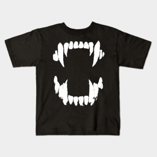 teeth of a predator WHITE Kids T-Shirt